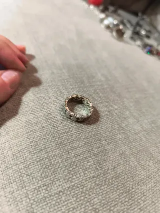 Anillo Tous Puppies Plata