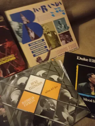 Lote 5 Vinilos Jazz: VU, Duke Ellington, Armstrong