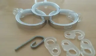 Kit Herrajes Cortina Metal Chrome