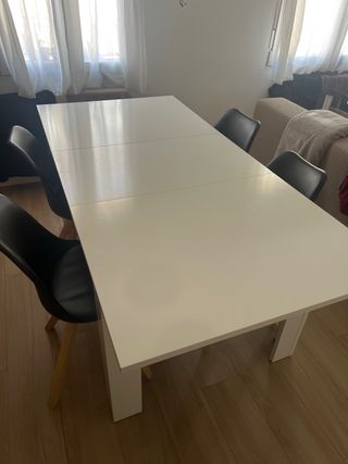 Mesa comedor extensible blanca Urge!!
