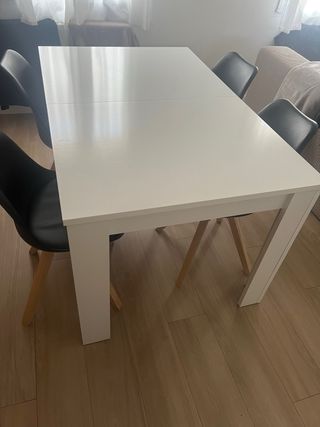 Mesa comedor extensible blanca Urge!!