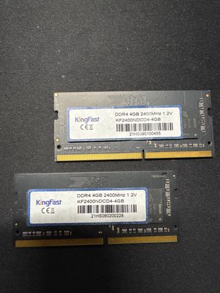 2x KingFast DDR4 4GB 2400MHz SODIMM RAM