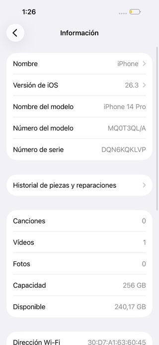 iPhone 14 Pro 256GB Space Gray