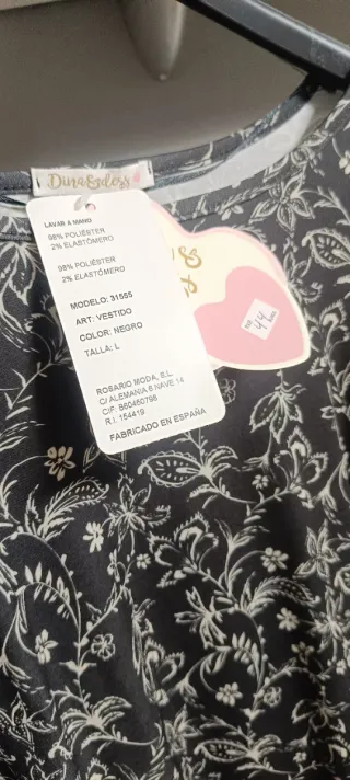 Vestido Dina & Dess Negro Talla L
