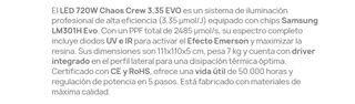 LED 720W 3.35µ V3 PREMIUM CHAOS EN PROMOCION