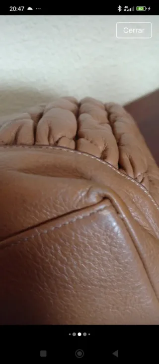 Bolso Piel Pierre Cardin Camel