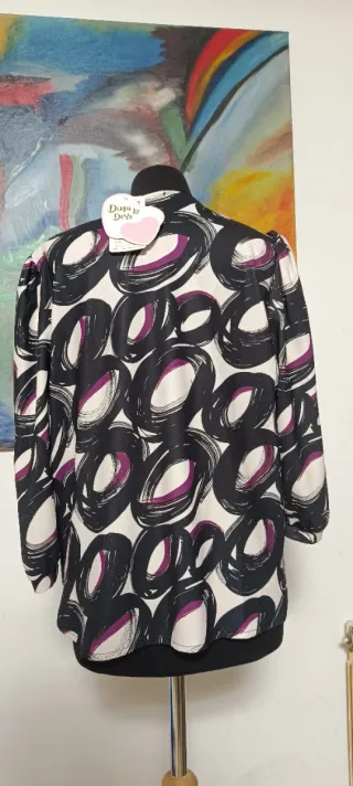 Vestido Morado Talla L con Bordados