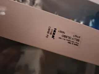 Puertas Cristal Ikea Billy OLSBO Blanca (Descatal.
