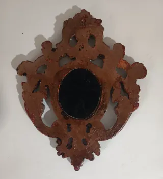 Specchiera vintage di forma ovale - stile Barocco