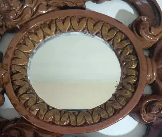 Specchiera vintage di forma ovale - stile Barocco