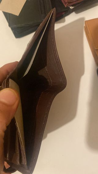 Cartera de piel de búfalo para hombre