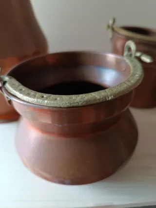 Set 4 recipienti in rame