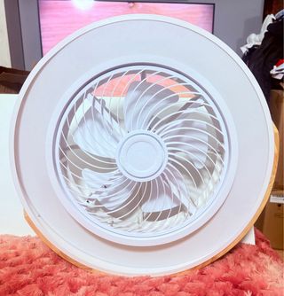 Lámpara Ventilador Madera 50cm