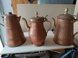 Set 3 brocche in rame