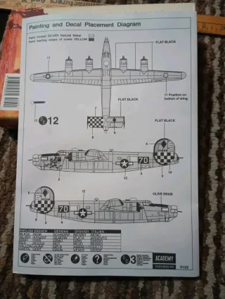 Consolidated B-24J Liberator 1:72 Hasegawa