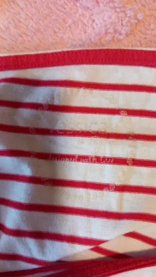 Camiseta Yessica C&A rayas manga 3/4