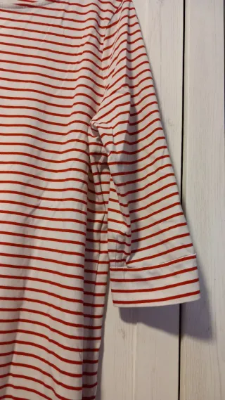 Camiseta Yessica C&A rayas manga 3/4