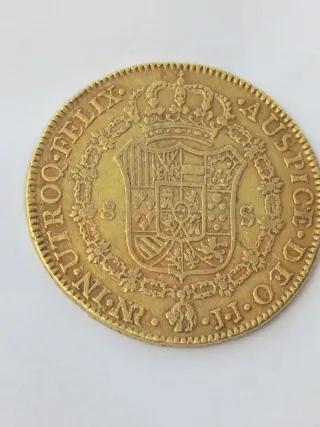 Moneda 8 Escudos Oro 1788 Carlos III