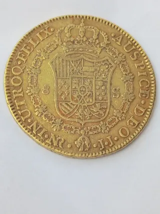 Moneda 8 Escudos Oro 1788 Carlos III