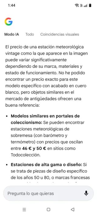 Barómetro y Termómetro Vintage Made in France