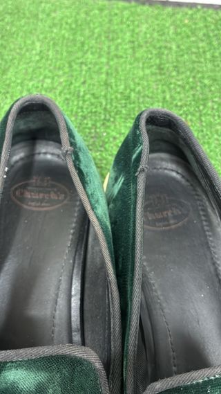 Scarpe Church's verdi in velluto