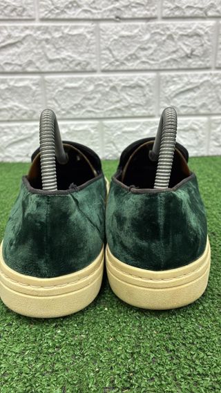 Scarpe Church's verdi in velluto