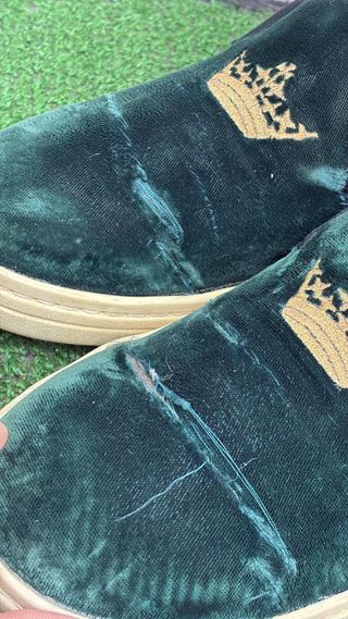 Scarpe Church's verdi in velluto