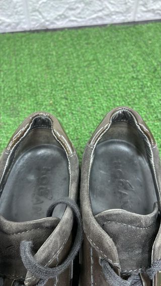 Scarpe Hogan Marrone Vernice Pelle