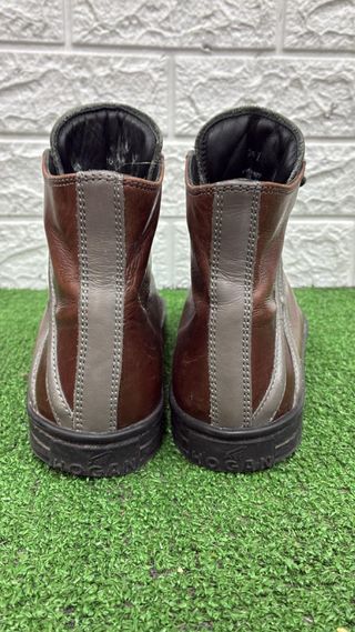 Scarpe Hogan Rebel Pelle Marrone Grigio