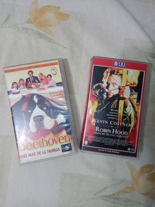 Pack 2 Películas VHS: Beethoven y Robin Hood