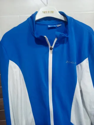 Maillot Ciclismo Azul y Blanco Talla L