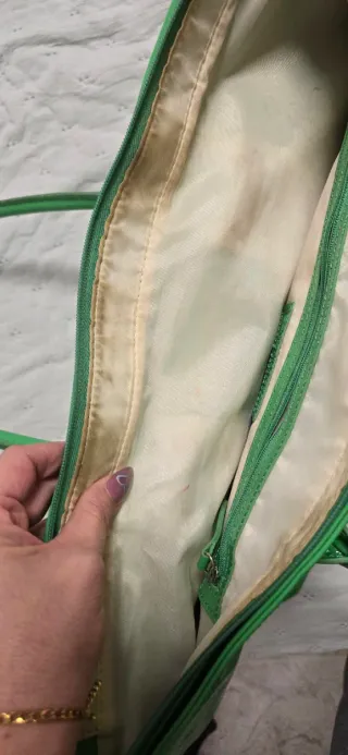 Bolso Tote Calvin Klein Verde Charol