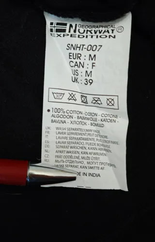 Camiseta Geographical Norway Talla M