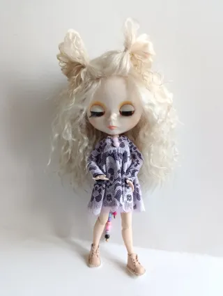 Bambola Blythe capelli mohair da personalizzare
