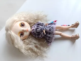 Bambola Blythe capelli mohair da personalizzare