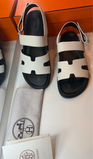 Sandali Hermes Estate Taglia 42 Bianchi