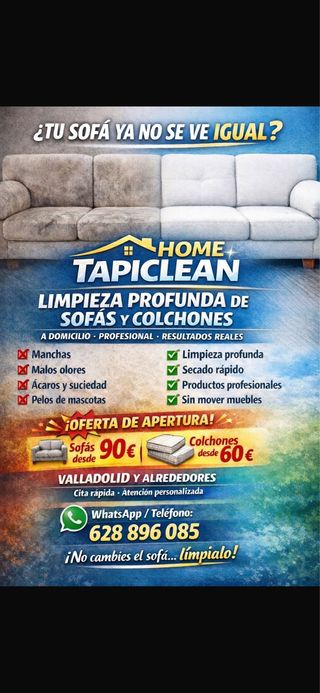 Limpieza profesional de sofás y colchones