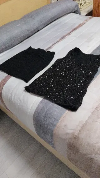 Conjunto falda y top negro