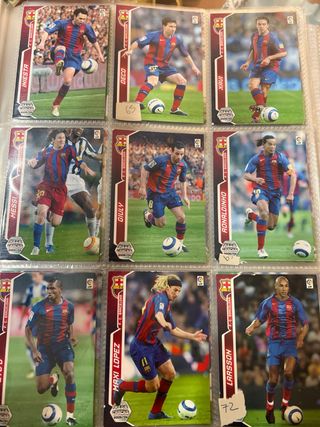 Carta de leo messi megracracks 2005-2006 Equipo