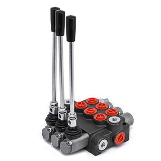 Valvola di controllo direzionale idraulica a 3 bobine 11gpm 40 L cilindro a doppio effetto