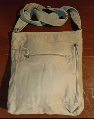 Bolso de hombro verde caqui