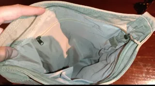 Bolso de hombro verde caqui