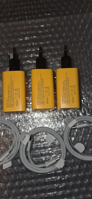 3 Kit Caricatore + Cavi USB-C