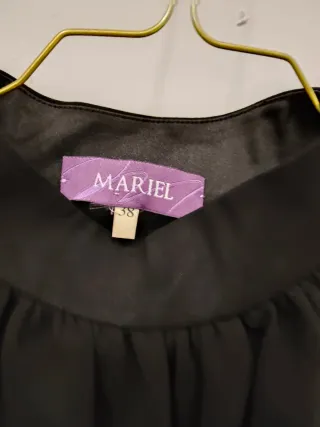 Blusa halter negra elegante talla 38