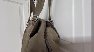 Bolso tejido lavable Basics verde oliva