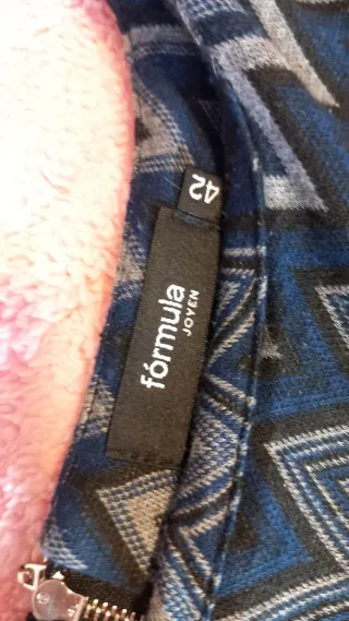 Vestido corto Fórmula Joven manga larga