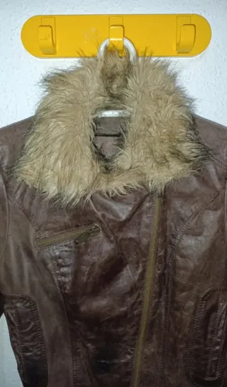 Chaqueta aviador piel marrón