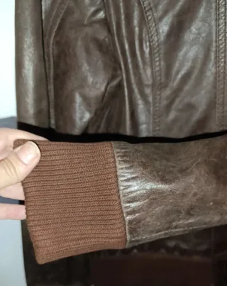 Chaqueta aviador piel marrón