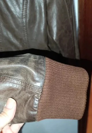 Chaqueta aviador piel marrón