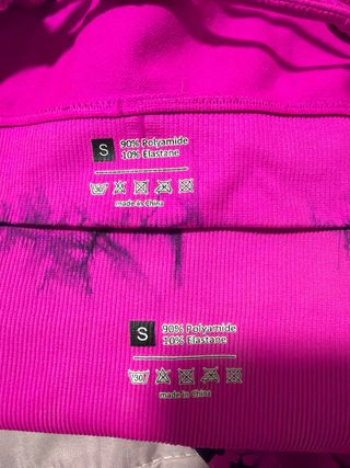 Conjunto deportivo rosa y negro